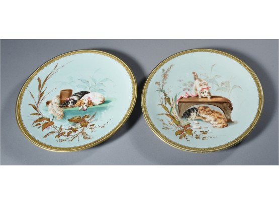 Two Royal Worcester Porcelain Plates