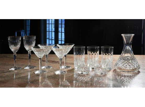 12 Assorted Waterford Cut Crystal Pieces