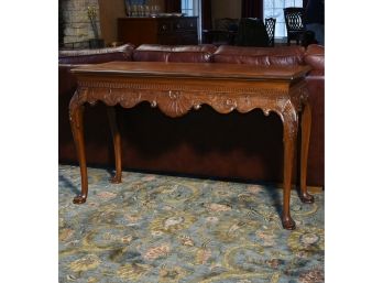 Carved Mahogany Chippendale Style Console