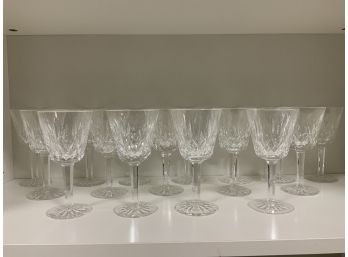 16 Waterford 'Lismore' White Wine Glasses