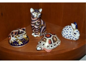 Four Pieces Of Royal Crown Derby Animal Figures