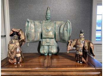 Three Asian Toyo Ceramic Figures