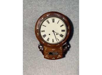 19th C. E.N. Welch Rosewood Wall Clock