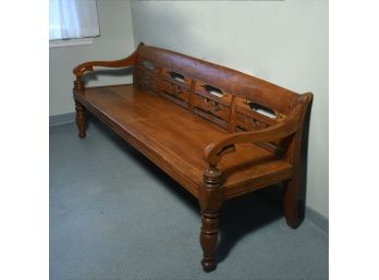 Antique Anglo Indian Hardwood Bench