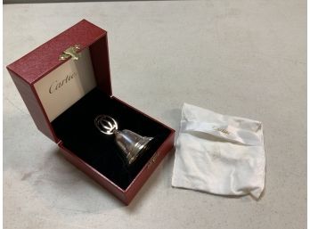 Cartier Sterling Dinner Bell In Original Box