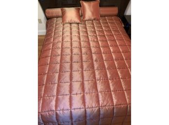 Queen Size Satin Comforter And Pillows