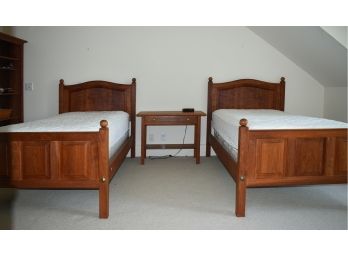 Pair Of Charles Shackleton Cherry 'Beech Park' Twin Beds