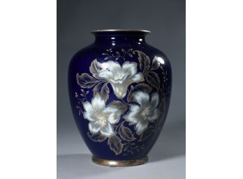 Bavarian Cobalt Porcelain Vase