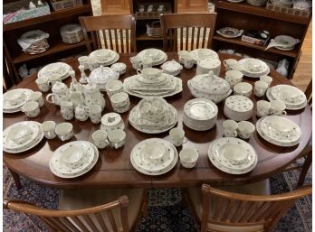 Extensive Collection Of Villeroy And Boch Petite Fleur China - 145 Pieces
