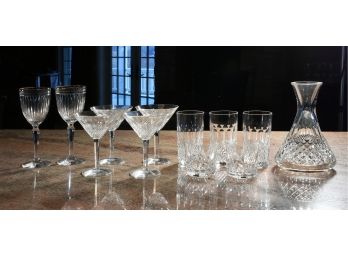 12 Assorted Waterford Cut Crystal Pieces