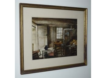 Watercolor 'Used Furniture' By Marilyn Caldwell