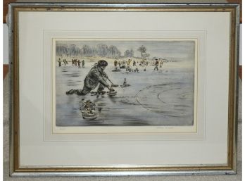 Antique Lithograph By Henry Walker Argosy, NYC