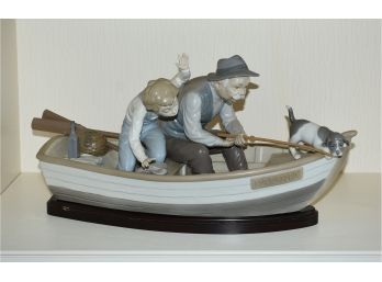 Lladro Figure 'Fishing With Gramps'