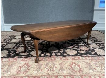 Cherry Queen Anne Style Pennsylvania House Drop Leaf Coffee Table