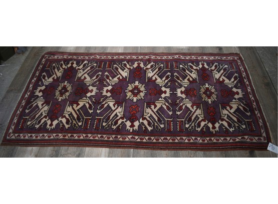 20th C. Multi Colored Oriental Scatter Rug