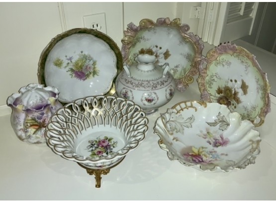 Group Of Hand Painted China