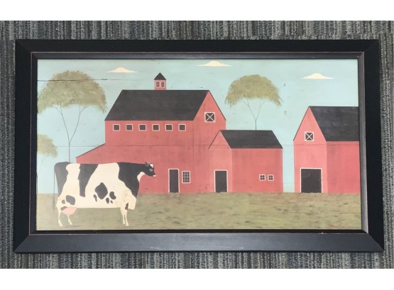 Warren Kimble Barn/Cow Print