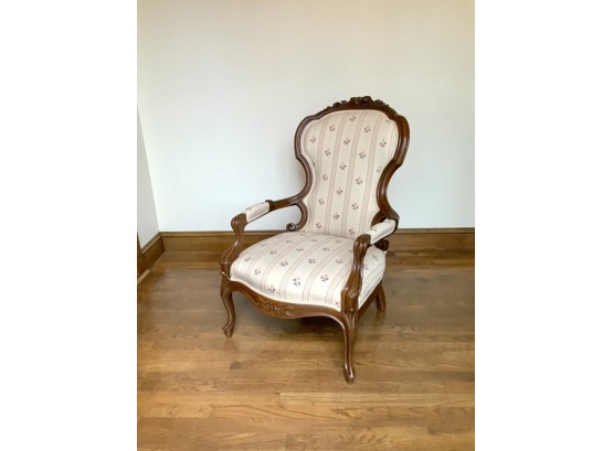 Victorian Open Arm Parlor Chair
