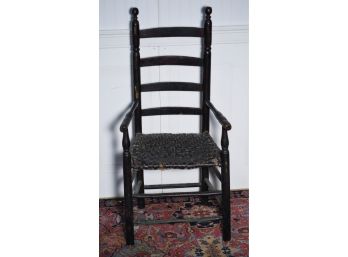 Early American Ladder Back Armchair