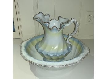W.H. Grindley Victorian Wash Bowl And Pitcher