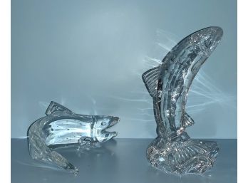 Waterford Crystal Fish Figurines