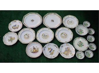 Assorted Lot Of French China And Strawberry China