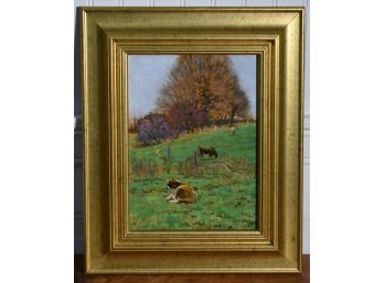 Sandy Eames Oil Painting 'Out To Pasture'