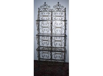 Large Wrought Iron Bakers Rack