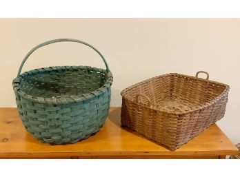 Two Old Splint Baskets