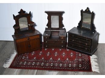 Three Victorian Doll Dressers