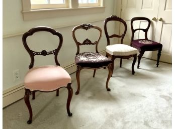 Assembled Set Of Four Victorian Chairs
