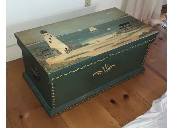 Paint Decorated Antique Box
