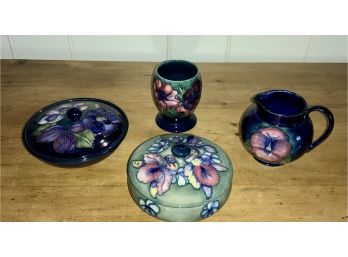 Four Pieces Of Moorcroft Pottery