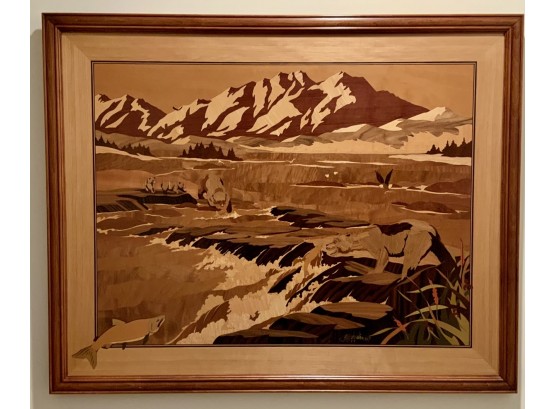 Signed Marquetry Wall Art (CTF10)