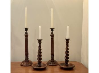 2pr. Decorative English Style Candlesticks (CTF10)