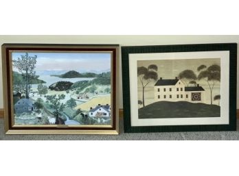 Two Framed Country Prints (CTF10)