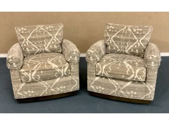 Pair Of Wesley Hall Swivel Chairs (CTF20)