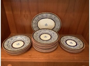 John Mortlock, Oxford And Richard St. London, Wilder Family Crest Partial Dinner Service (CTF10)