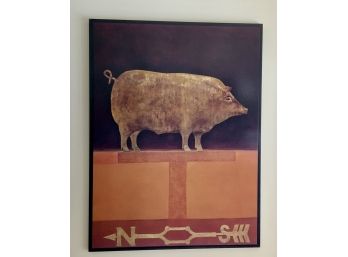 Pig Weathervane Wall Art, 'wind Champion'  (CTF10)