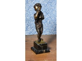 Vintage Bronze Of Young Boy (CTF10)