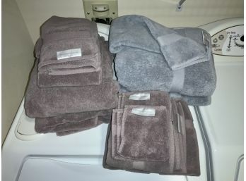 Restoration Hardware Towels, Mauve & Blue( CTF10)