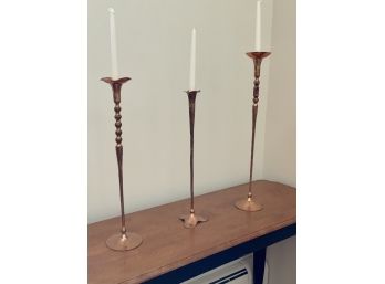 Hessel Studios Copper Candlesticks (CTF10)