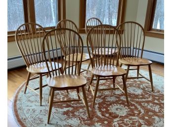 Set Of 6 Clear Lake Bow Back Chairs (CTF20)