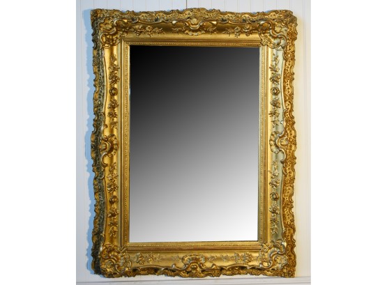 Victorian Rococo-Style Gilt Mirror (CTF10)
