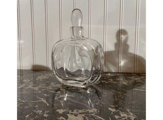 Signed Ekenas Etched Glass Decanter (CTF 0)