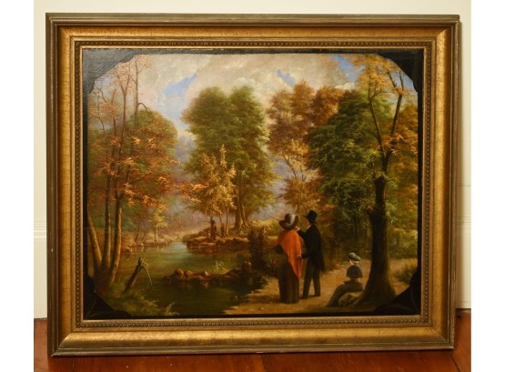 Oil On Board, Woodland With Stream, 1825 (CTF20)