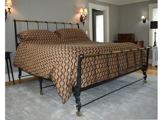 King Size Arhaus Brass & Iron Bed (CTF 50)