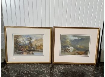 Two European Landscape Watercolors (CTF10)