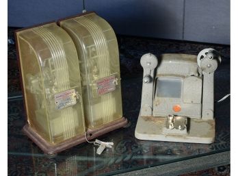Schermack Detroit 1960's Stamp Machine & Vintage Baia Film Splicer (CTF10)