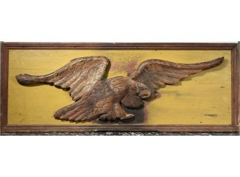 Vintage Carved Eagle Wall Plaque (CTF 10)